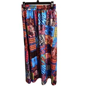 Colorful Patchwork Maxi Skirt